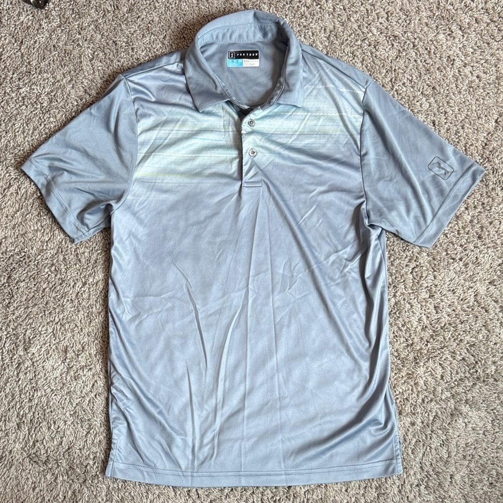 PGA Tour Men's Gray Polo Shirt